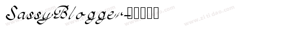 Sassy Blogger字体转换